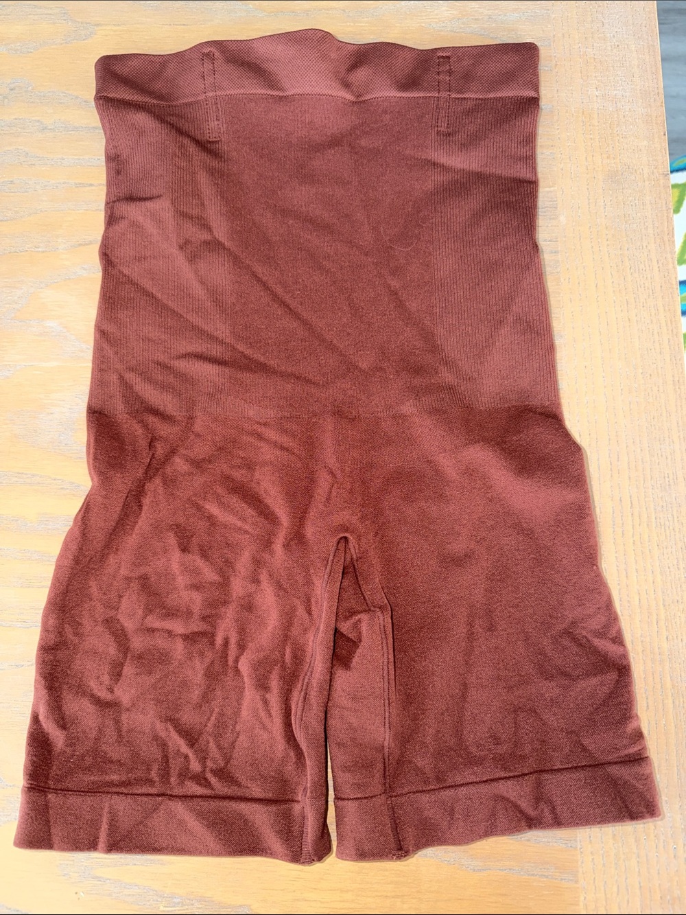 Shapermint Sculpting Shorts in Rust Brown